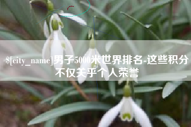 新沂男子5000米世界排名-这些积分不仅关乎个人荣誉