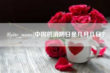 新沂中国的消防日是几月几日？