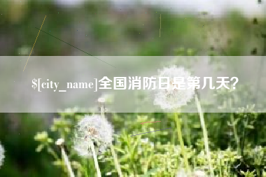 新沂全国消防日是第几天？