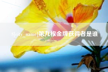 新沂第九枚金牌获得者是谁