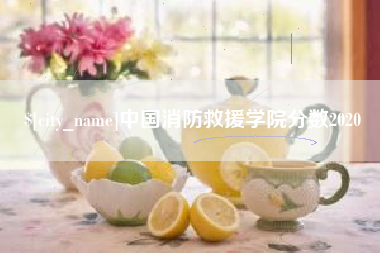 新沂中国消防救援学院分数2020