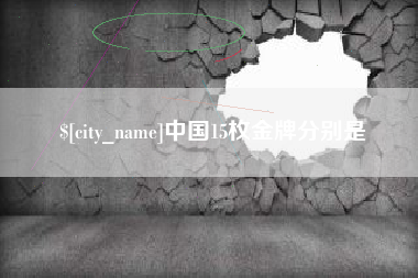 新沂中国15枚金牌分别是