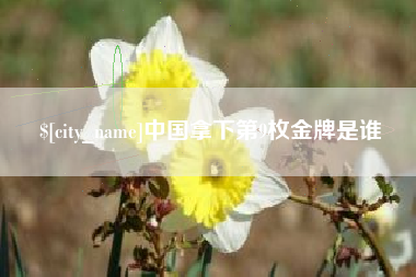 新沂中国拿下第9枚金牌是谁