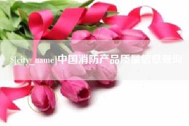 新沂中国消防产品质量信息查询