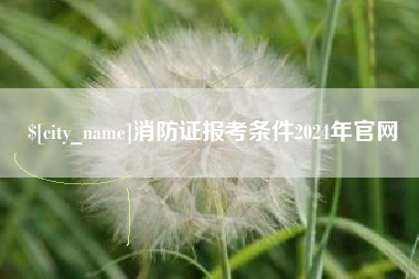 新沂消防证报考条件2024年官网