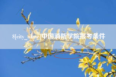 新沂中国消防学院报考条件