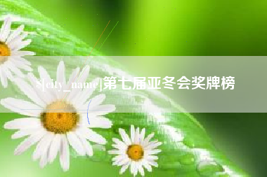 新沂第七届亚冬会奖牌榜