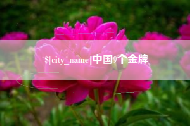新沂中国9个金牌