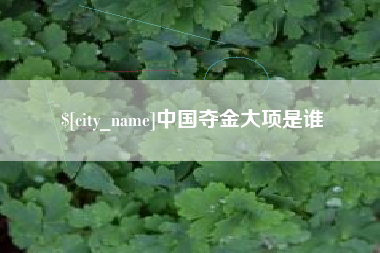 新沂中国夺金大项是谁