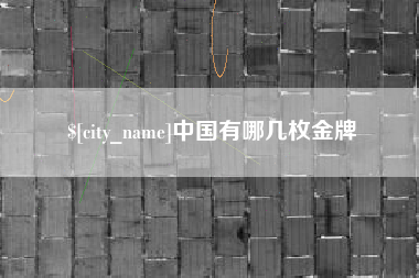 新沂中国有哪几枚金牌