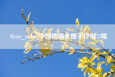 新沂中国地图全图手抄报75幅