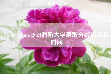新沂2024消防大学录取分数线公布时间