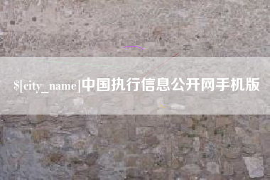 新沂中国执行信息公开网手机版