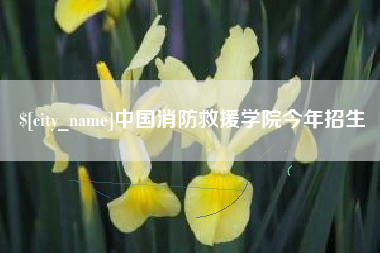 新沂中国消防救援学院今年招生
