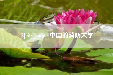 新沂中国的消防大学