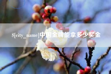 新沂中国金牌能拿多少奖金