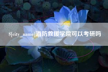 新沂消防救援学院可以考研吗