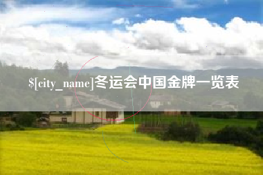 新沂冬运会中国金牌一览表