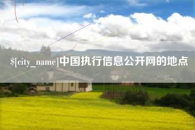 新沂中国执行信息公开网的地点