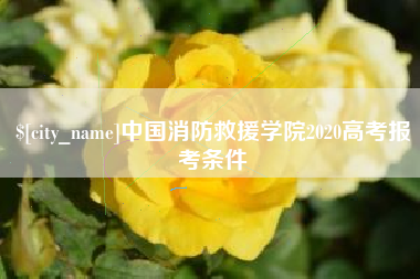 新沂中国消防救援学院2020高考报考条件