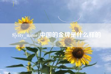 新沂中国的金牌是什么样的